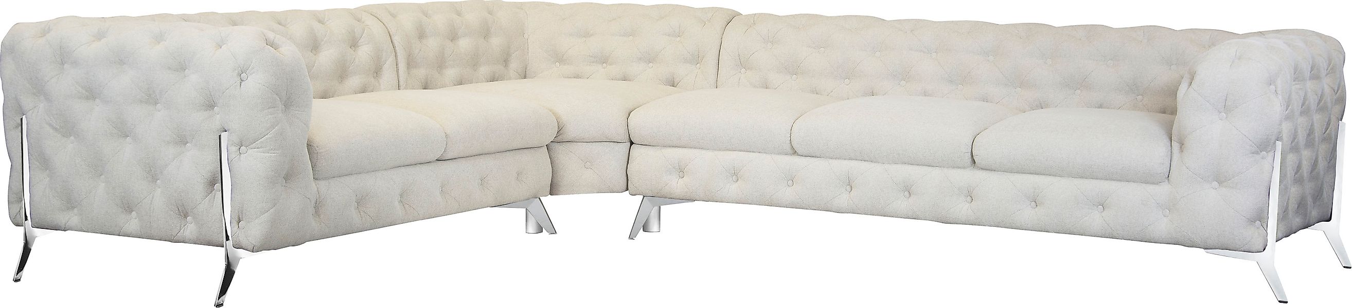 Home affaire Chesterfield-Sofa »Amaury L-Form« großes Ecksofa, Chesterfield günstig online kaufen