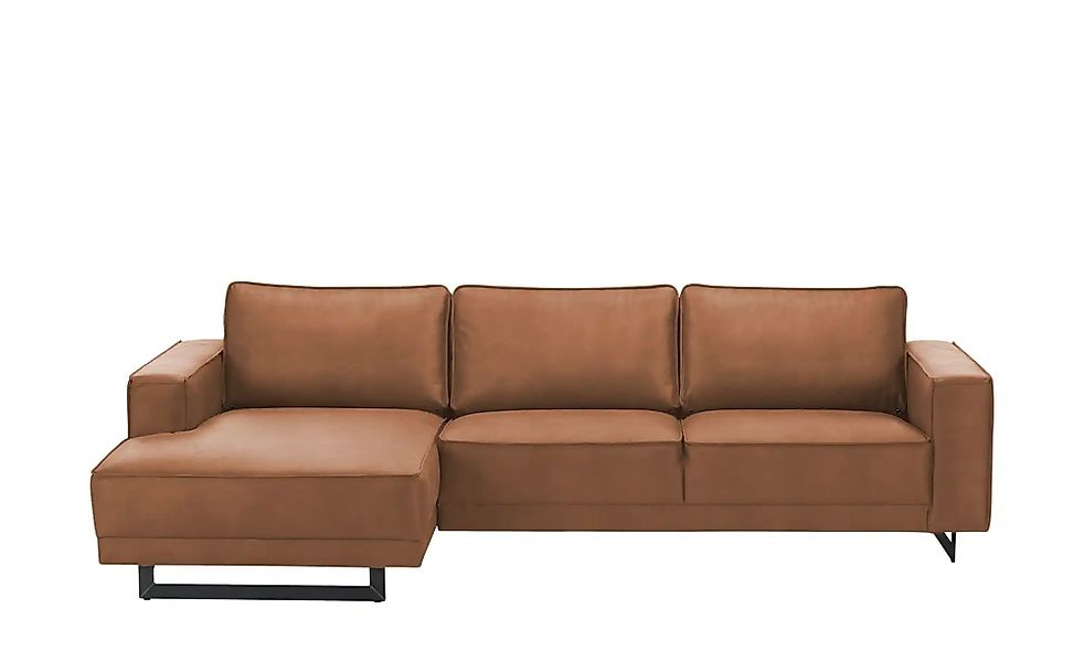 SOHO Ecksofa aus recyceltem Leder Sanja ¦ braun ¦ Maße (cm): B: 285 H: 85 T günstig online kaufen