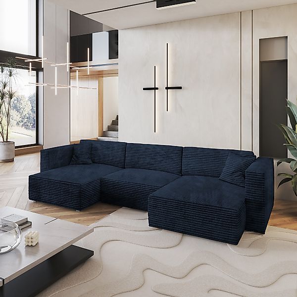 Masseno Ecksofa SARMO mit Schlaffunktion U-Form, günstig online kaufen