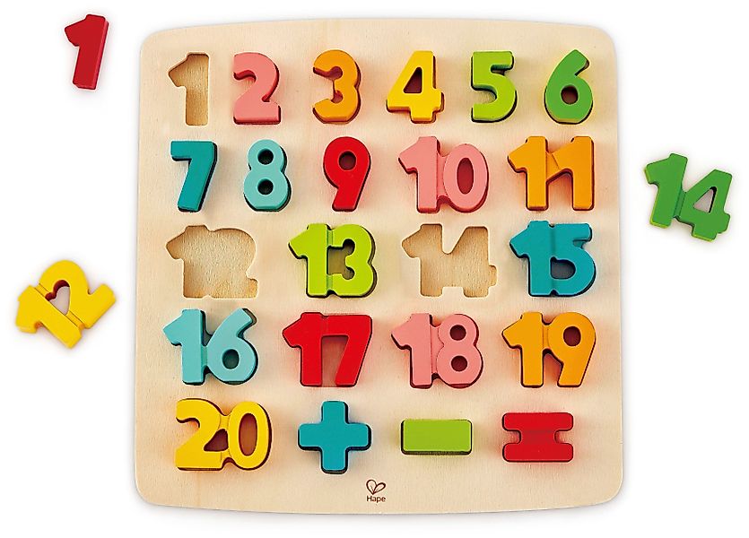 Hape Steckpuzzle Puzzle mit Zahlen und günstig online kaufen