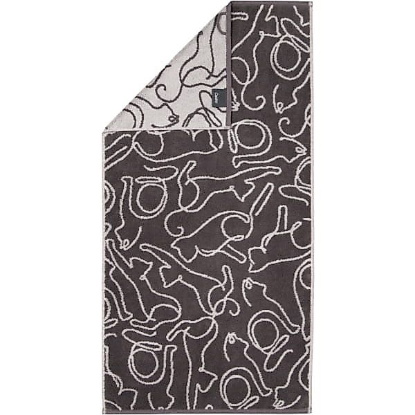 Cawö Handtücher CUTE CATS EDITION Cats 6264 - Farbe: basalt/platin - 77 - H günstig online kaufen