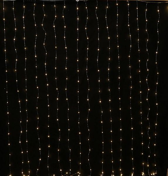 MARELIDA LED-Lichtervorhang Draht Weihnachtsdeko für Fenster 10 Stränge 100 günstig online kaufen