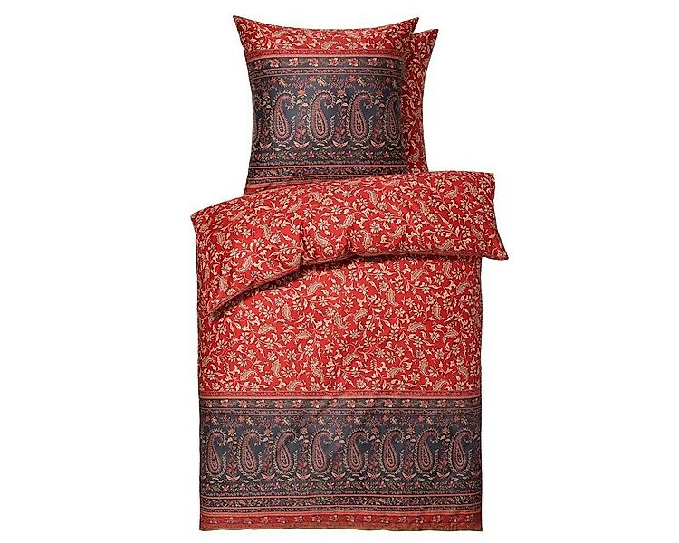 Bassetti Bettwäsche Bettwäsche Bassetti Mako Satin Como R1 weinrot anthrazi günstig online kaufen