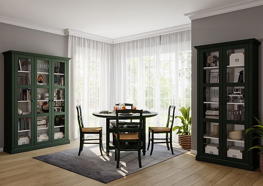 Home affaire Vitrine "Meliss" aus massiver Kiefer, mit viel Stauraum günstig online kaufen