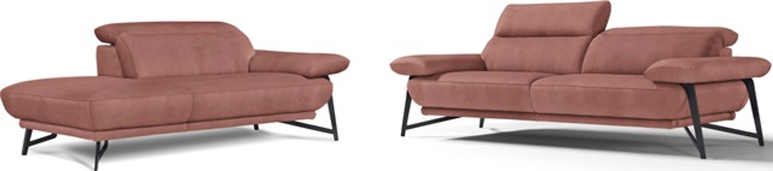 Egoitaliano Sofa »Anais, Design mit hohem Sitzkomfort, Fußfarbe schattengra günstig online kaufen