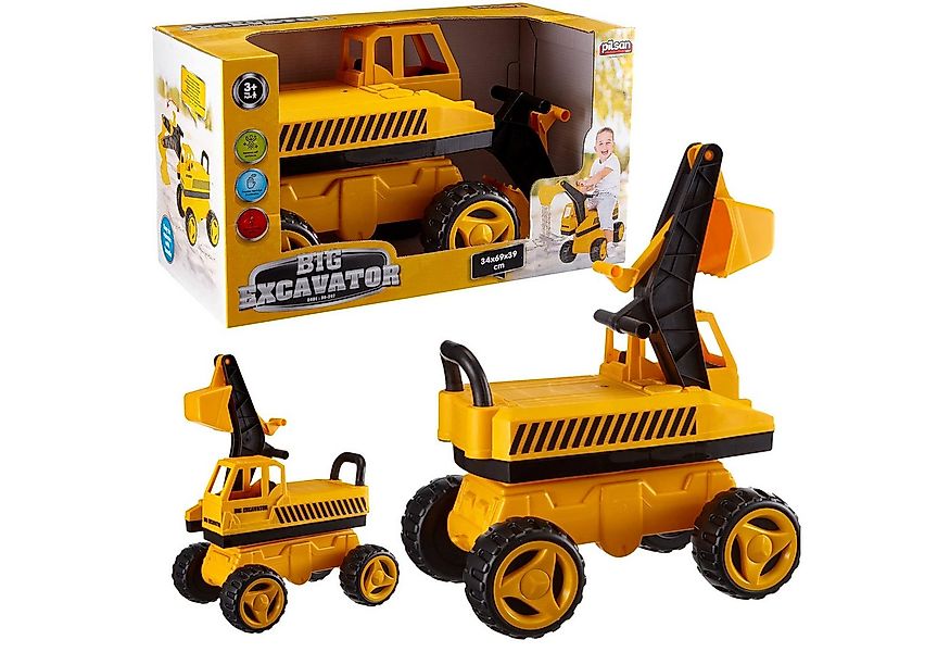 COIL Rutscherauto Bagger mit Sitz,Baggerlader,Großes Spielzeugfahrzeug,über günstig online kaufen