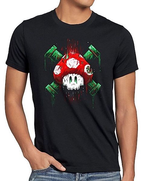 style3 T-Shirt Mario Totenkopf videospiel super world switch snes n64 ninte günstig online kaufen