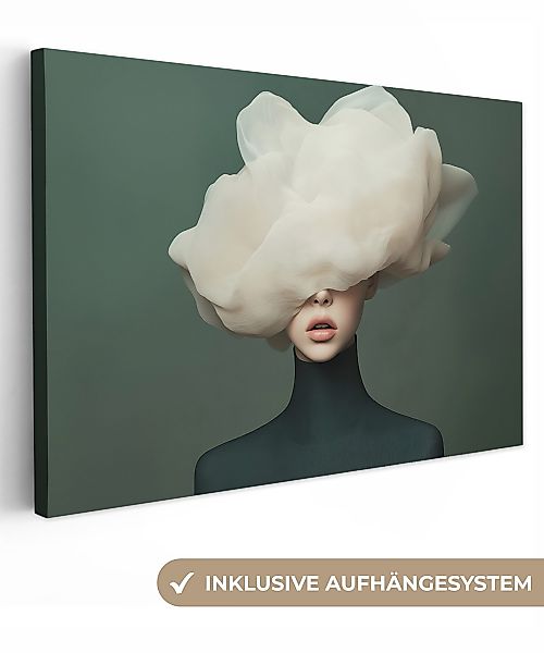 OneMillionCanvasses® Leinwandbild Hut - Frau - günstig online kaufen