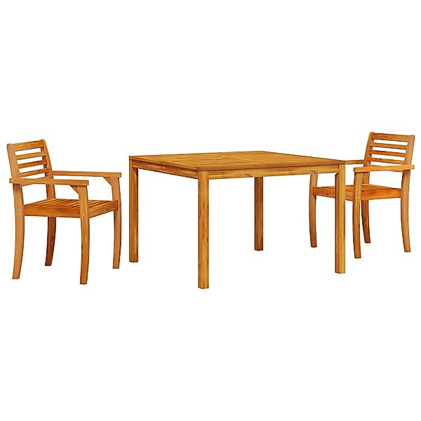 vidaXL 3-tlg Garten-Essgruppe Massivholz Akazie 3375671 günstig online kaufen