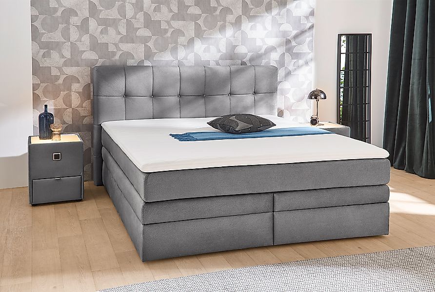 Jockenhöfer Gruppe Boxspringbett »Amy« mit Bettkasten und Kaltschaum-Topper günstig online kaufen