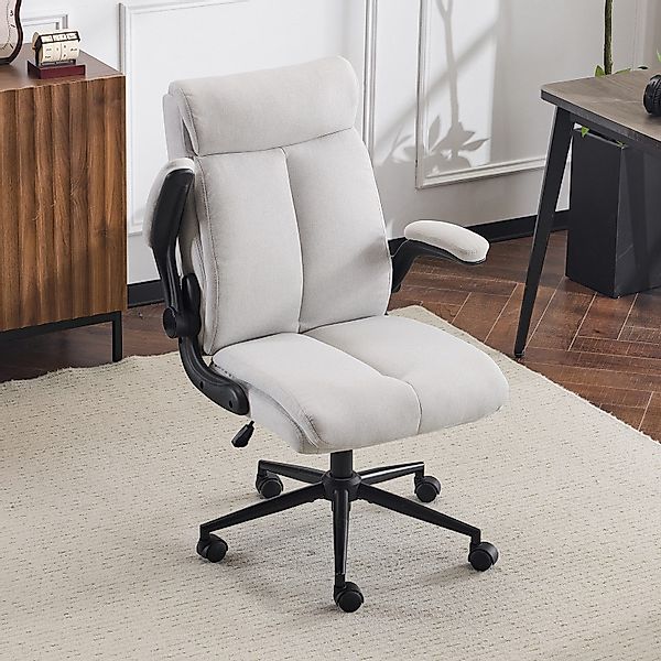 VINGLI Bürostuhl Ergonomischer Schreibtischstuhl mit hochklappbarer günstig online kaufen