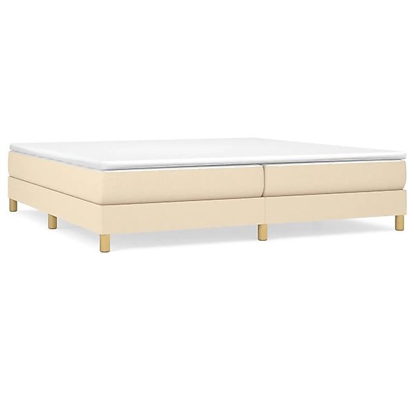Vidaxl Boxspringbett Creme 200x200 Cm Stoff günstig online kaufen