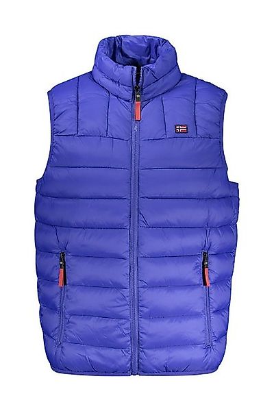 NORWAY 1963 Outdoorjacke Stilvolle Ärmellose Weste in Blau mit Funktionstas günstig online kaufen