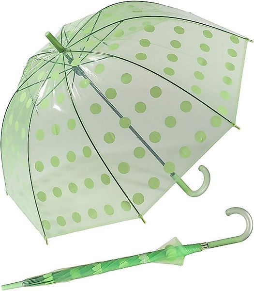 HAPPY RAIN Stockregenschirm großer transparenter Glockenschirm Big Dots, bu günstig online kaufen