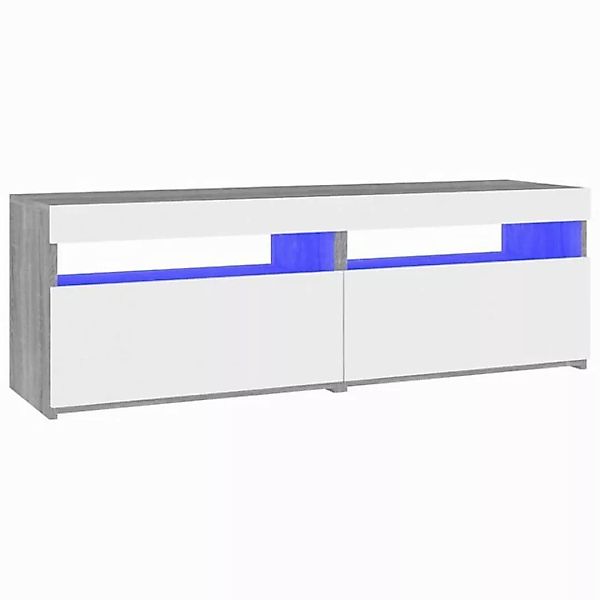 vidaXL TV-Schrank TV-Schränke 2 Stk mit LED Leuchten Grau Sonoma 60x35x40 c günstig online kaufen