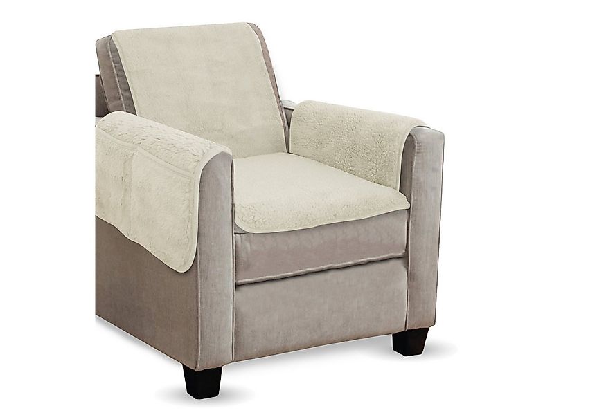 Bestlivings Sesselschoner Lammflor Optik, Sesselüberwurf flauschig - Schonb günstig online kaufen