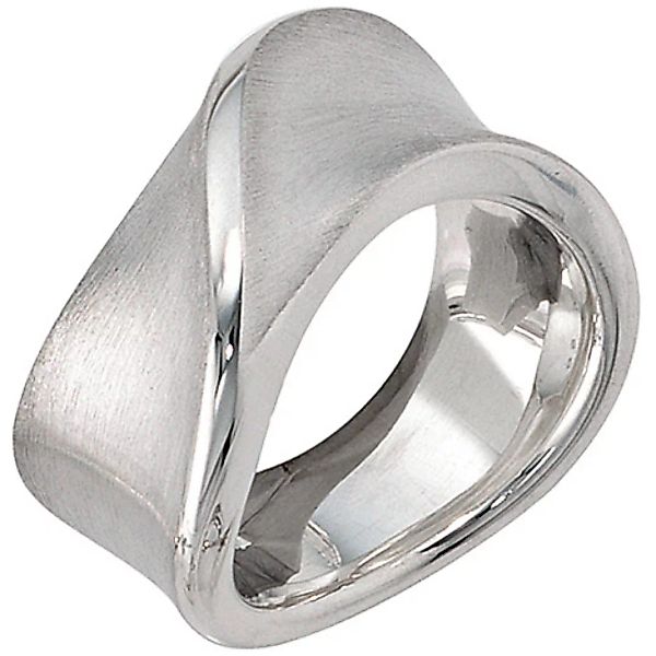 SIGO Damen Ring breit 925 Sterling Silber mattiert Silberring günstig online kaufen