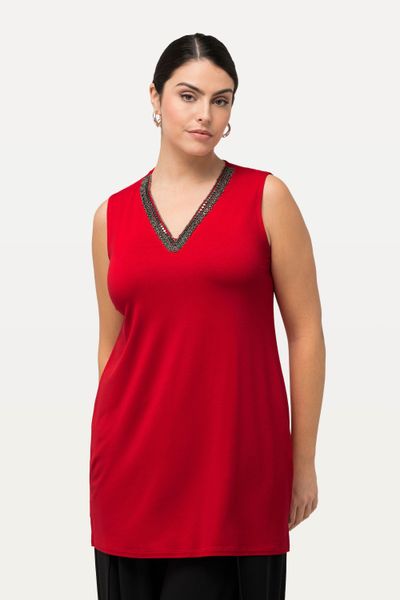 Ulla Popken Longtop Top Perlen A-Linie günstig online kaufen