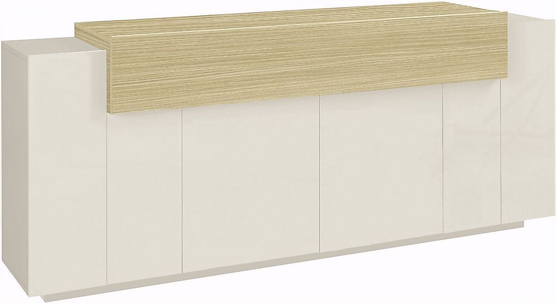 Home affaire Sideboard Coro, Kommode, Schrank, Kredenz, grifflos mit Einleg günstig online kaufen