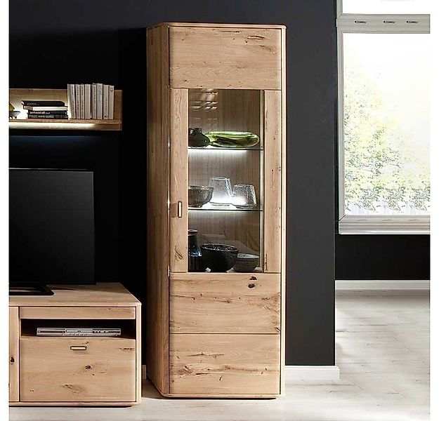 Pharao24 Vitrine Lena aus Massivholz günstig online kaufen