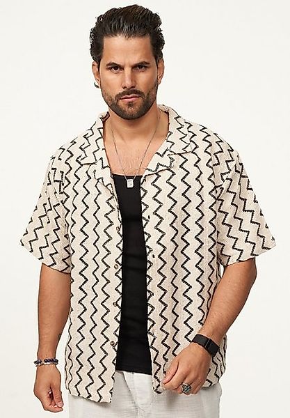 SOULSTAR Kurzarmhemd im Vintage Summer-Look Herren Kurzarm Strick Polo-Hemd günstig online kaufen