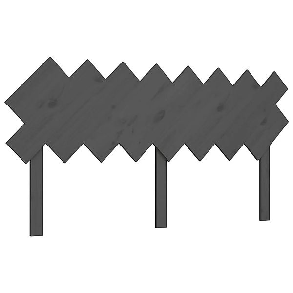 vidaXL Bett-Kopfteil Grau 159,5x3x80,5 cm Massivholz Kiefer 819232 günstig online kaufen