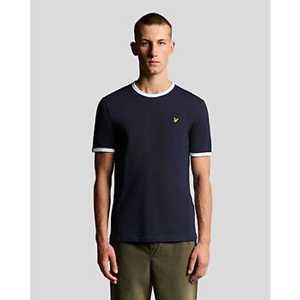Lyle & Scott  T-Shirts & Poloshirts TS2201V RINGER T-SHIRT-W403 DARK NAVY/W günstig online kaufen