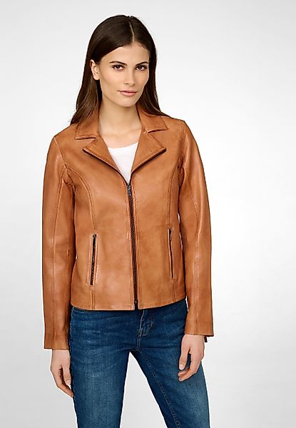 RICANO Lederjacke Amelie Hochwertiges Lamm-Nappa Leder günstig online kaufen