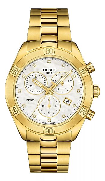Tissot PR100/LR/CHRQ/JAUNE/CAD NACRE T101.917.33.116.01 Damenchronograph günstig online kaufen