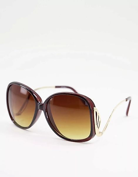 Jeepers Peepers – Oversize-Sonnenbrille-Schwarz günstig online kaufen