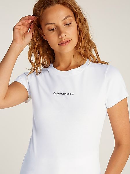 Calvin Klein Jeans T-Shirt "GRADIENT MONOLOGO SLIM TEE", mit Logodruck günstig online kaufen