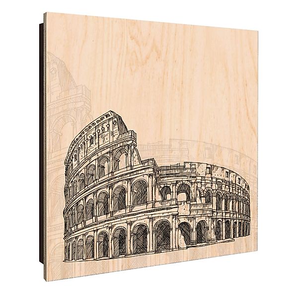 Banjado Großer Schlüsselkasten Holz 30x30cm Schwarz Scharnier Links 50 Hake günstig online kaufen