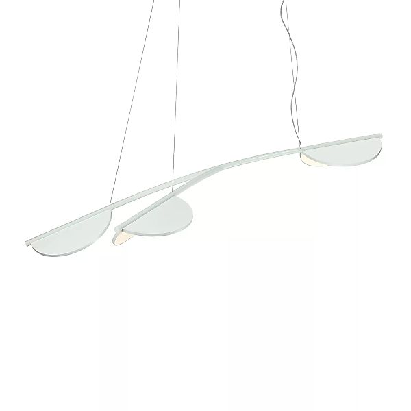 Pendelleuchte Almendra Organic S3 Y Short metall weiß / LED - L 161,13 cm / günstig online kaufen