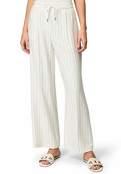 Zero Leinenhose "zero Damen Nadelstreifenhose mit Bindeband", Bindedetail günstig online kaufen