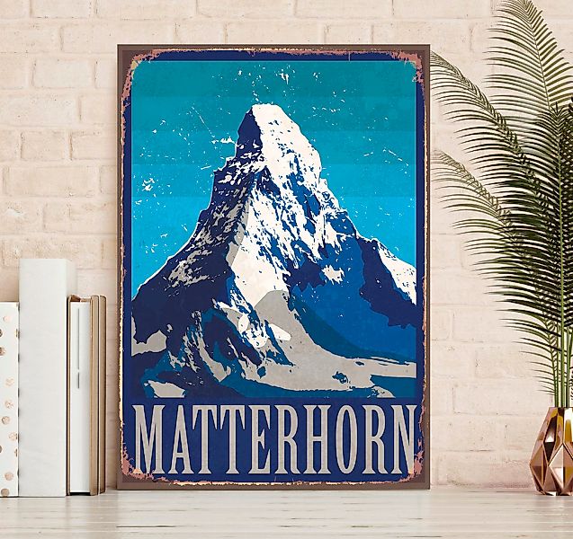 queence Metallbild "Matterhorn", Berge & Alpenbilder, (1 St.), Stahlschilde günstig online kaufen