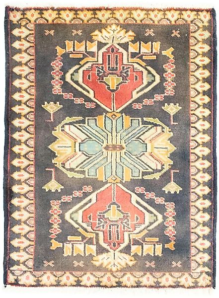 morgenland Wollteppich »Turkaman Teppich handgeknüpft grau«, rechteckig günstig online kaufen
