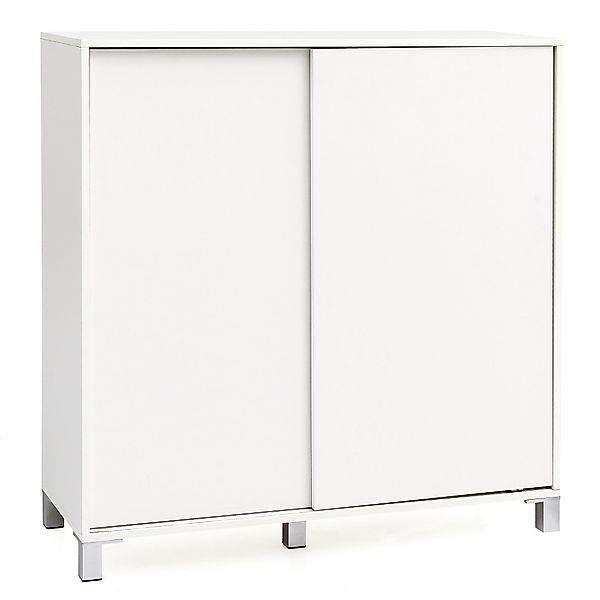 Wohnling Schiebetürenschrank WL5.712 (Schuhschrank Holz Weiß günstig online kaufen