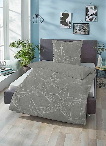 Biberna Bettwäsche »Alexander in Gr. 135x200 oder 155x220 cm«, Flanell kusc günstig online kaufen