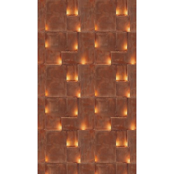 A.S. Creation Fototapete Abstrakt Grafik 1,59 m x 2,8 m Rot-Orange FSC® günstig online kaufen