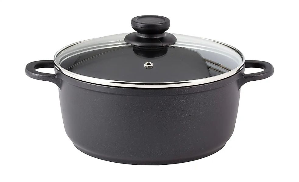 KHG Alugusstopf 16 cm   ¦ schwarz ¦ Aluminium-Guss ¦ Maße (cm): H: 7,6  Ø: günstig online kaufen