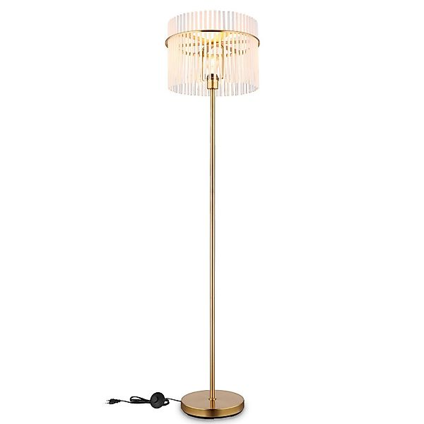 bmf-versand Stehlampe Stehlampe Wohnzimmer Kristalle Stehleuchte günstig online kaufen