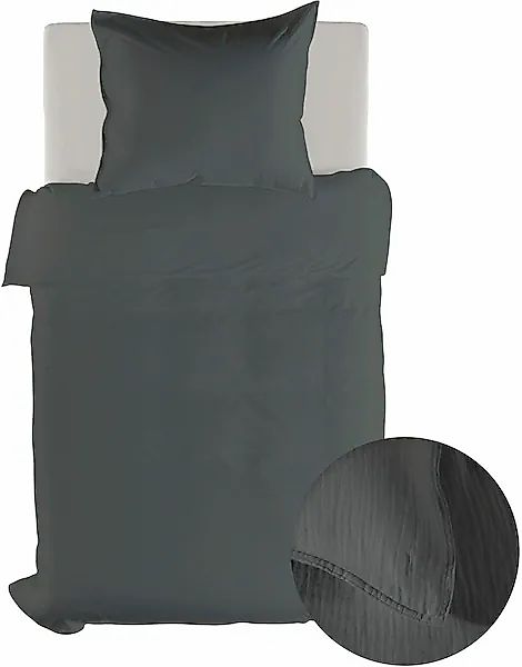 YELLOW Bettwäsche »Suite-Guadeloupe« 2 tlg. Uni Design, 100% Baumwolle ab 1 günstig online kaufen