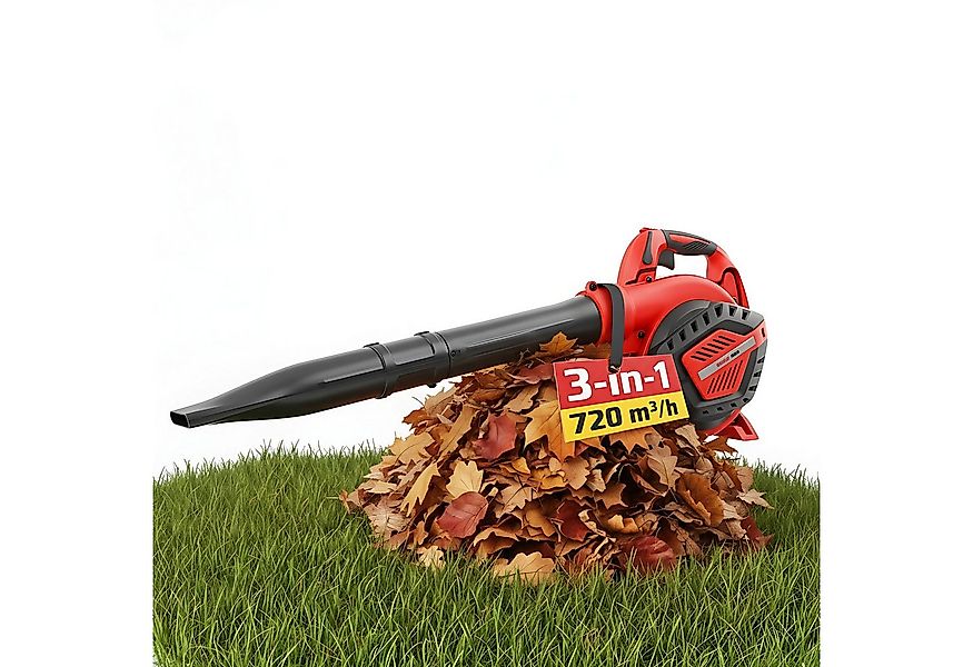 Hecht Benzin-Laubbläser 9254 3in1 Laubsauger Laubhäcksler, 1 PS, 720 m³/h, günstig online kaufen