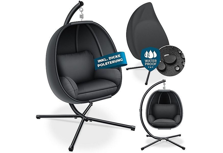 KESSER Hängesessel, Luxe Hängesessel mit Gestell weicher Sitzkissen günstig online kaufen