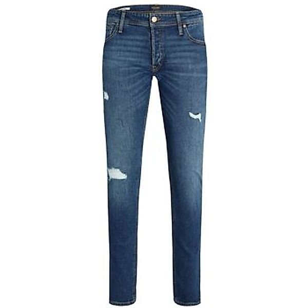 Jack & Jones  Slim Fit Jeans 12217974 GLEEN-DARK BLUE DENIM günstig online kaufen