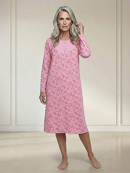 zeitlos Nachthemd Nachthemd Langarm - Romy Chrysantheme günstig online kaufen