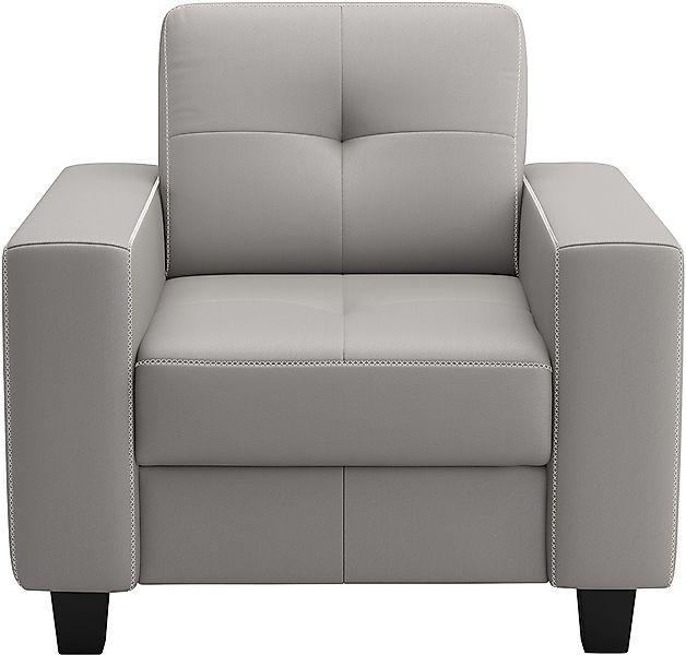 PLACES OF STYLE Sessel "Varese" Kreuznaht in beige günstig online kaufen