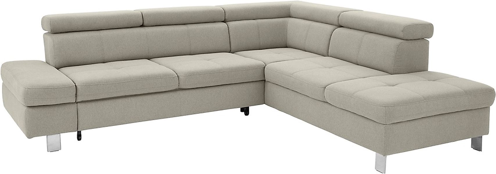 exxpo - sofa fashion Ecksofa »Fiji, L-Form«, mit Kopf- bzw. Rückenverstellu günstig online kaufen