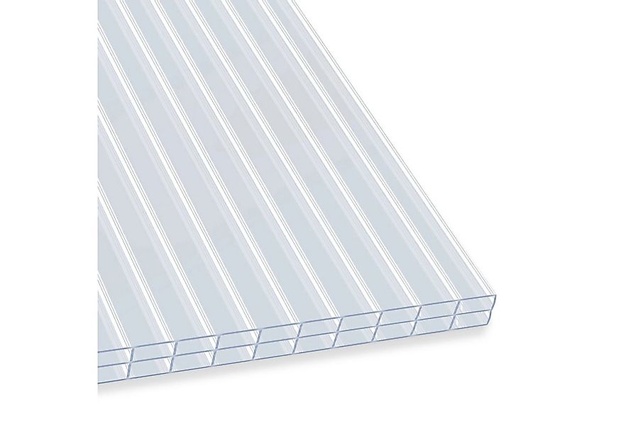 Floordirekt Doppelstegplatte aus Polycarbonat 60,5 x 121 cm, 4/6/10/16 mm, günstig online kaufen