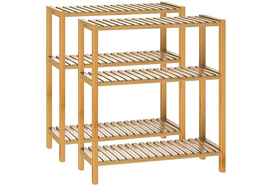 Casaria Standregal, Regal Stehend Holz 3 Ablagen 30kg Belastbar Schmal Küch günstig online kaufen
